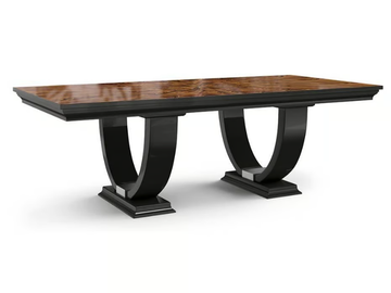 OSCAR - Rectangular wood veneer table by Guerra Vanni - view 2